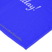 Bright Blue Specialized 50th Birthday Party Tafelkleed (Gekanteld)