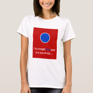 Bright Blue Spot - Democraat T-shirt