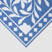 Bright Blue Traditional Bone Inlay Decoupage Paper Tissuepapier (Detail)