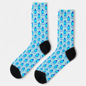 Bright Blue Turtle guy gepatterd Sokken (Links)