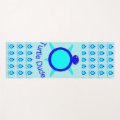 Bright Blue Turtle Guy Yoga Mat (Voorkant (horizontaal))