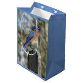 Bright Bluebird Male Medium Cadeauzakje (Achterkant Gekanteld)