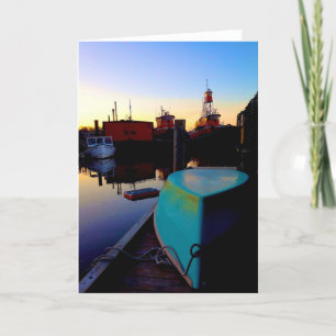bright boats-wenskaart kaart