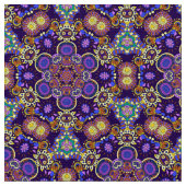 Bright Bohemian Boho Hippy Chic Pattern Stof (Close Up)