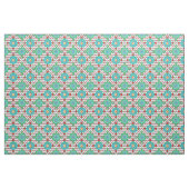 Bright Boho | Aqua en Red Chevron Stof (Yard (91,4 cm))