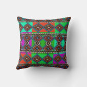 Bright Boho Patchwork | Geïnspireerde modderkledin Kussen (Achterkant)