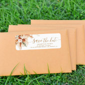 Bright Boho Sla de datum van de bruiloft retour ad Etiket