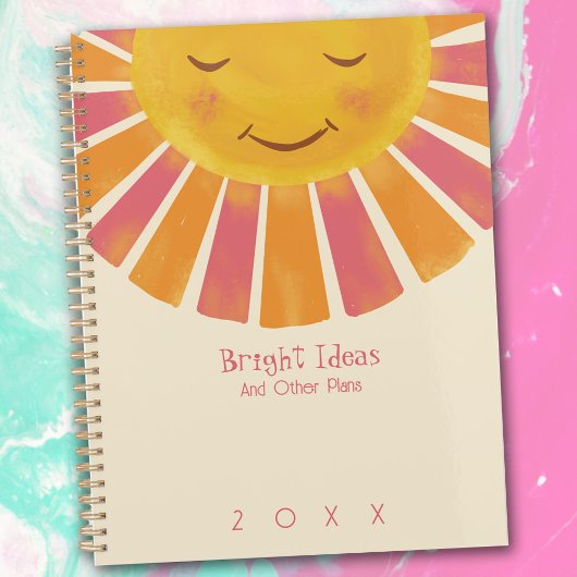 Bright, Boho Sunshine, Schattige Jaarlijks Planner