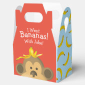 Bright Bold Kleurrijke Go Bananas Monkey Party Bedankdoosjes (Geopend)
