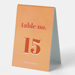 Bright & Bold Orange Sunset Watercolor Wedding