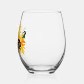 Bright & Bold Zonnebloem Waterverf Fabulous 50 Wijnglas Zonder Voet (Links)