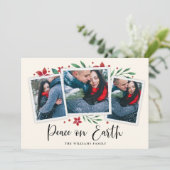 Bright Boughs | Carte de vacances à trois photos (Debout devant)