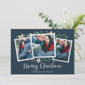 Bright Boughs | Carte de vacances à trois photos (Debout devant)