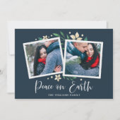 Bright Boughs | Carte de vacances avec deux photos (Devant)