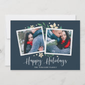 Bright Boughs | Carte de vacances avec deux photos (Devant)