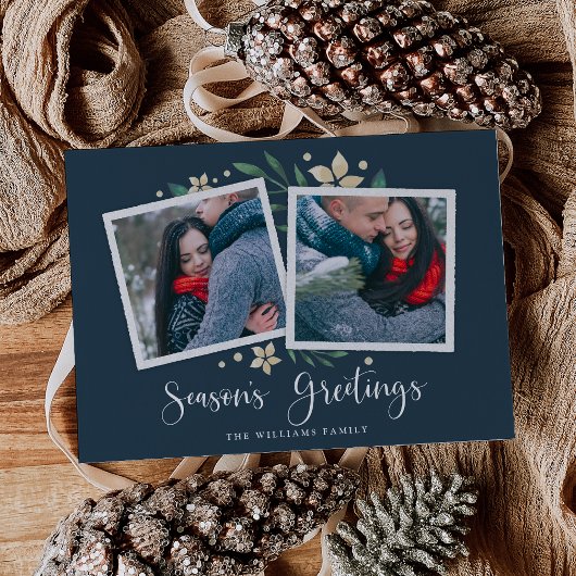 Bright Boughs | Carte de vacances avec deux photos