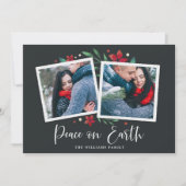 Bright Boughs | Carte de vacances avec deux photos (Devant)