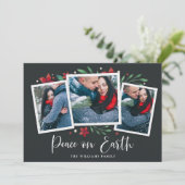 Bright Boughs | Drie foto vakantie Kaart (Staand voorkant)