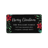 Bright Boughs | Étiquette d'adresse de retour vaca (Devant)