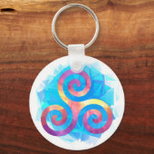 Bright breton triskel sleutelhanger (Voorkant)