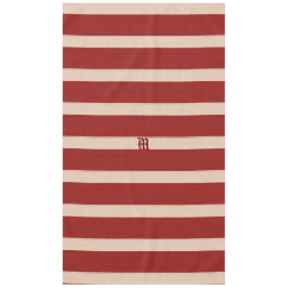 Bright Burgundy Red Stripes Tafelkleed