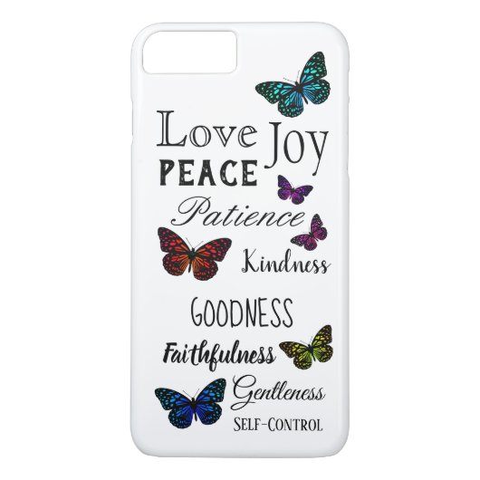 Bright Butterflies Christelijke scripts Case-Mate iPhone Case (Achterkant)
