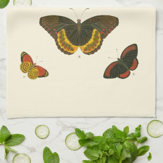 Bright Butterflies van Pieter Cramer Theedoek (Gevouwen)