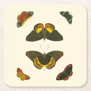 Bright Butterflies van Pieter Cramer Vierkante Kartonnen Onderzetter