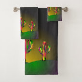 Bright Cactus Bad Handdoek (Insitu)
