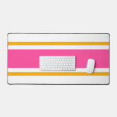 Bright Candy rose Jaune Stripes De Course Sur Blan (Clavier et souris)