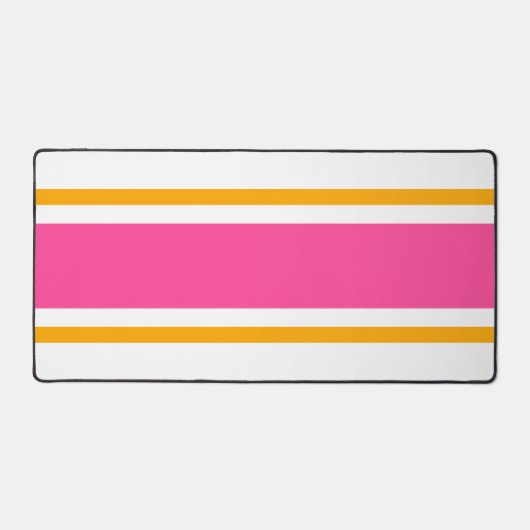Bright Candy rose Jaune Stripes De Course Sur Blan (Recto)