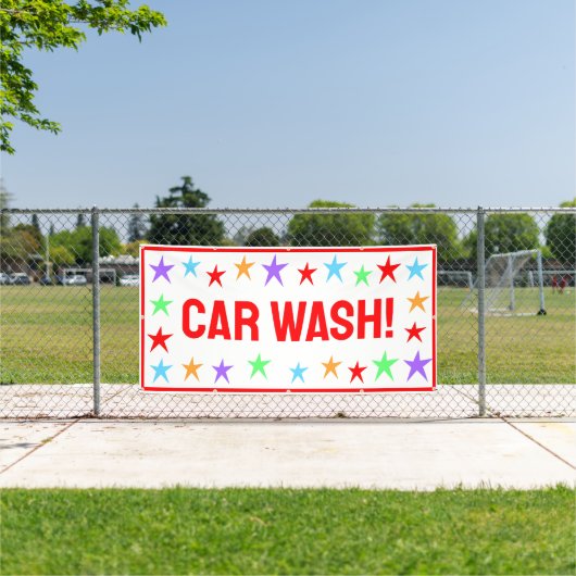 Bright Car Wash Banner (Insitu)