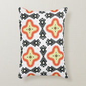 Bright Carpet: Etnisch Azteeks Ornament Accent Kussen (Voorkant(Verticaal))