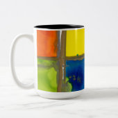 Bright Carré Lovitude café Mug (Gauche)