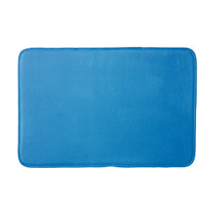 Bright Cerulean Blue met korrelige textuur Badmat