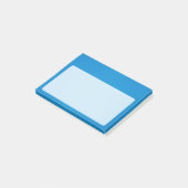 Bright Cerulean Blue met korrelige textuur Post-it® Notes (Schuin)