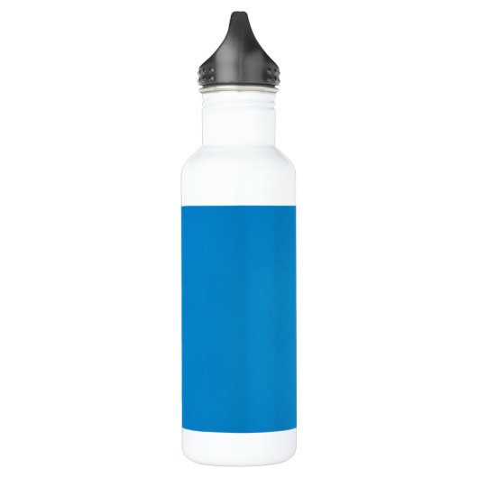 Bright Cerulean Blue met korrelige textuur Waterfles (Links)