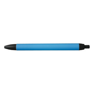Bright Cerulean Blue met korrelige textuur Zwarte Inkt Pen