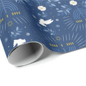 Bright Chanoeka Wrapping papier (Rol Hoek)