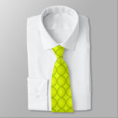 Bright Chartreuse Dotée Mens Cravate (Attaché)