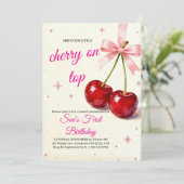 Bright & Cheerful 1st Birthday Invitation (Debout devant)