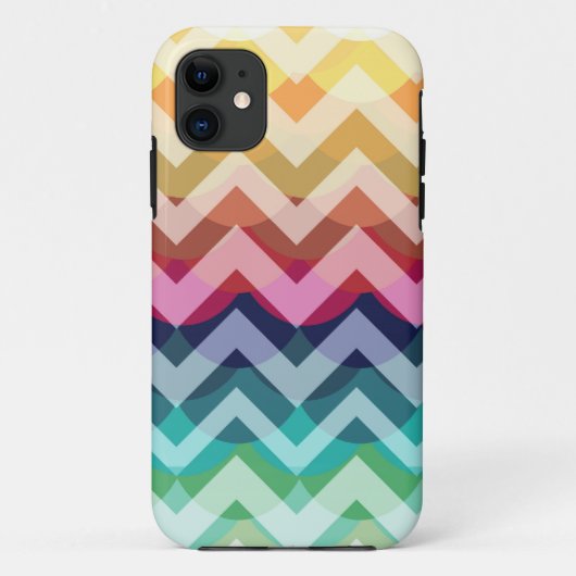 Bright Chevron Scallop Summer Pattern iPhone 5 Case-Mate iPhone Case (Achterkant)
