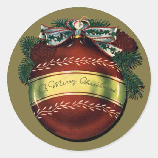 Bright Christmas Ornament Sticker (Voorkant)