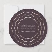 Bright Circle Round Carte photo de vacances | Bour (Dos)