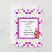 BRIGHT CIRCUS ANNIVERSAIRE PARTI RSVP (Dos)