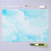 Bright Cloudy Sky - Blauw Tissuepapier (Craft)