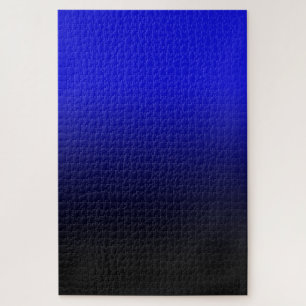 Bright Cobalt Blue en Black Ombre Legpuzzel