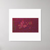 Bright Color Floral Stretted Canvas Impression (Recto)