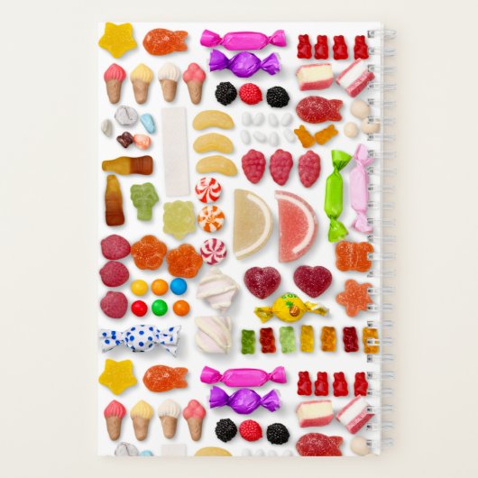 Bright Colorée Candies Carnet amusant (Verso)