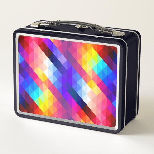 Bright Colorful Abstract Geometric Pattern (Achterkant)